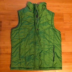 Cozy Green Atmosphere Puffer Vest - M